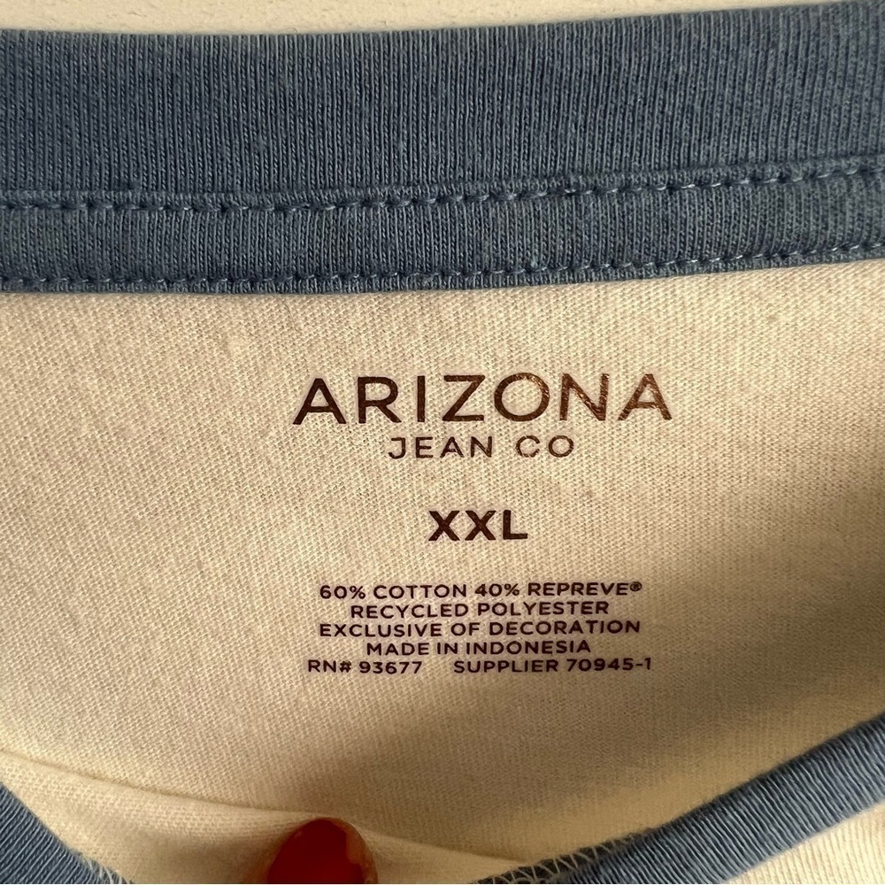 Arizona Women Round Neck Short Sleeve Crop
Top Juniors Size XxL - Picture 7 of 9